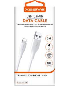 Xssive TPE iPhone kabel 3m