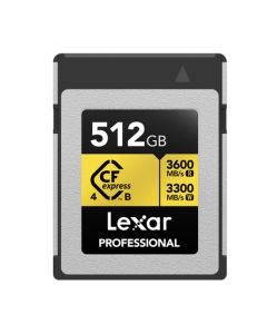 Lexar CFexpress PRO Type B GOLD 4.0 series 512GB - R3600/W3300MB/s