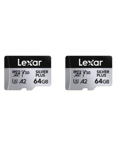 Lexar Micro SDXC Silver plus 128b V30 2 pak