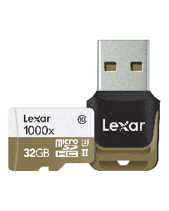 Lexar micro SDHC 32gb UHS II 1000x + adapter