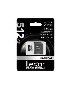 Lexar micro SDXC Silver Plus UHS-1 512GB V30 R205/W100MB/s