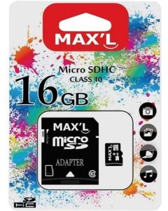 Maxl micro SD kaart 16GB