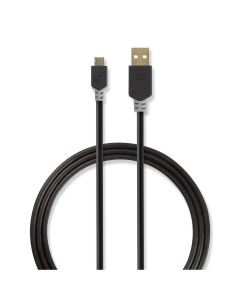 Nedis micro usb kabel 1 mtr ckbw60500at10