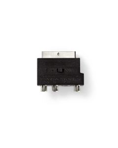 Nedis scart adapter / 3x RCA female