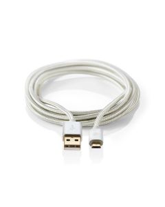 Nedis usb A-male - micro usb male 3 mtr