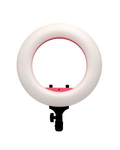 Caruba ringlamp LED vloggerset 12 inch roze