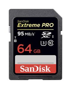 Sandisk SDHC 64GB Extreme Pro 95mb V30 U3 UHS 1