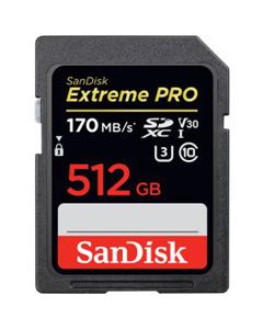 Sandisk SDXC 512gb extrem pro 170MB/S U3