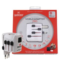Skross Reisadapter Wereld PRO Geaard