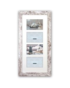 Zep Fotolijst V24106 Nelson 6 4Q White Wash voor 4 Foto's