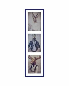Henzo 3x 13x18 lijst blauw