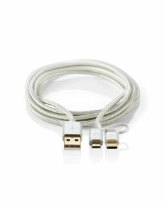 Nedis 2 in 1 laadkabel usb-c