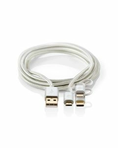 Nedis 3 in 1 laadkabel lightning
