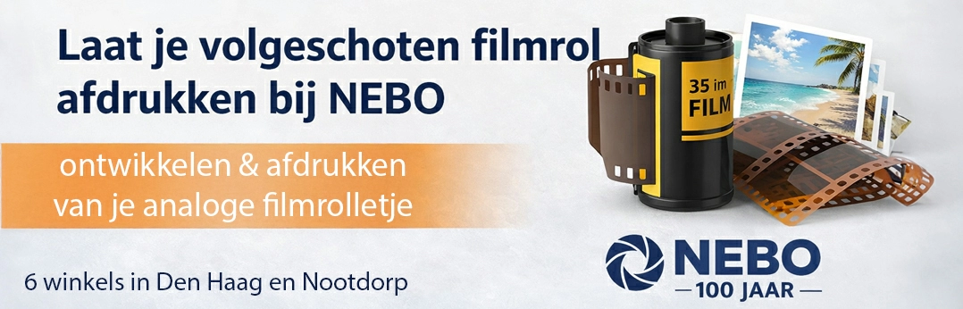 Laat jouw volgeschoten filmrol professioneel afdrukken in topkwaliteit. Jij profiteert van scherpe foto’s, echte kleuren en snelle service. Ontwikkel jouw fotorol eenvoudig en betrouwbaar bij NEBO dé specialist in analoge fotografie. Filmrol laten afdrukken | dat kan bij NEBO de fotospecialist