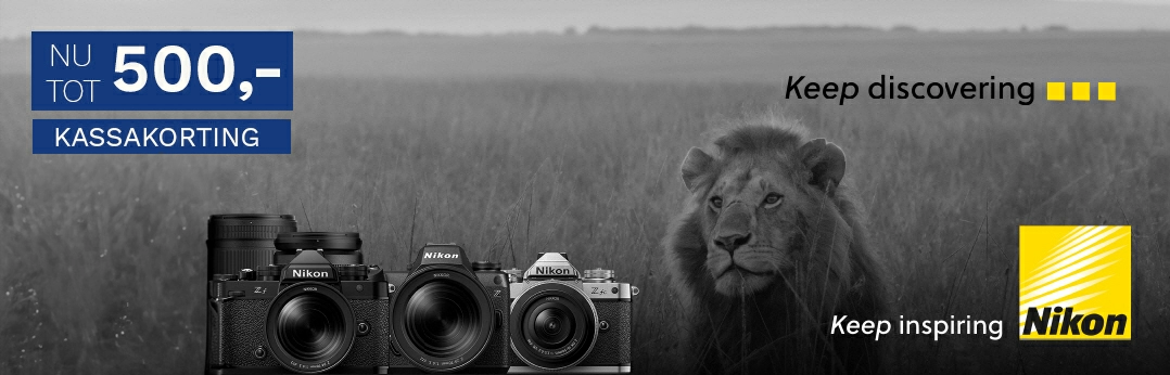 Nikon Kassakorting op camera’s & objectieven | NEBO de fotospecialist