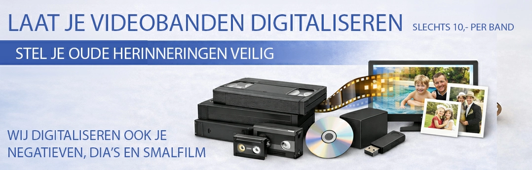 Zoek jij een betaalbare manier om videobanden te digitaliseren? Nebo de fotospecialist zet jouw VHS, MiniDV en Hi8 snel en professioneel om naar digitaal. Jij bewaart herinneringen veilig voor later. Voordelig videobanden digitaliseren | Nebo de fotospecialist – videobanden overzetten