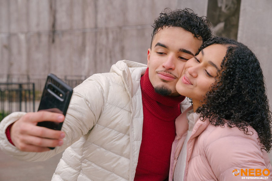 foto maken met smartphone gezichtsherkenning
