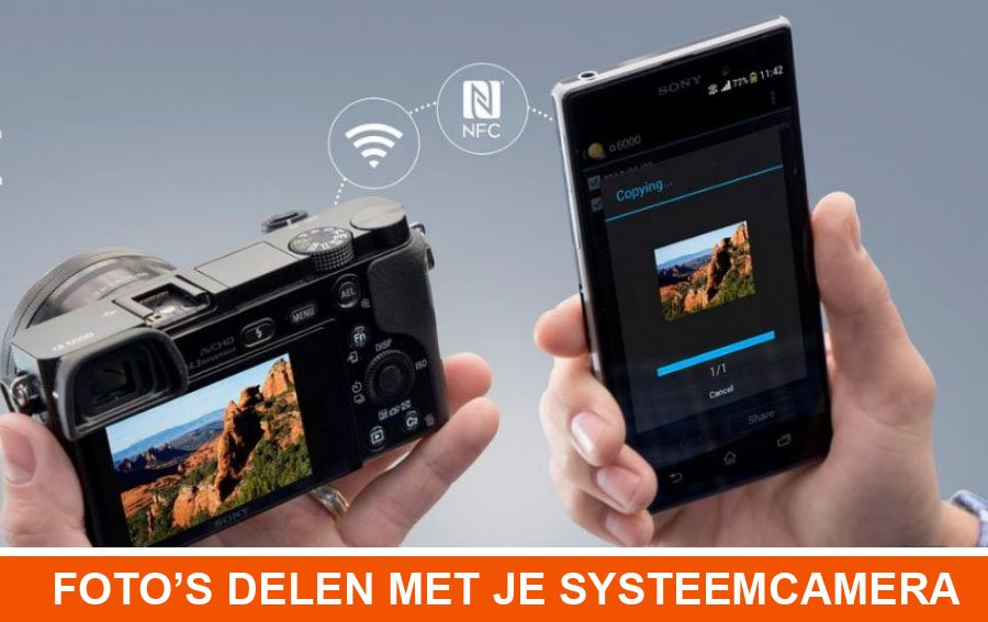 foto delen smartphone - camera NEBO